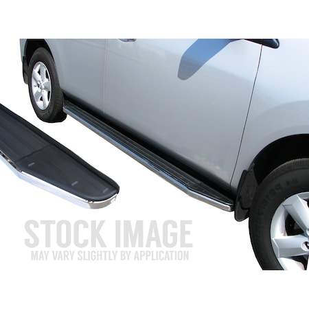 Steelcraft Automotive 21C Chevy Trailblazer Stx100 Running Boards Black/Stainless Trim 104300